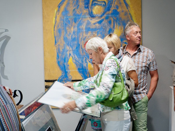 Impression Vernissage Ausstellung Iryna Fedder und Bert Oelmann