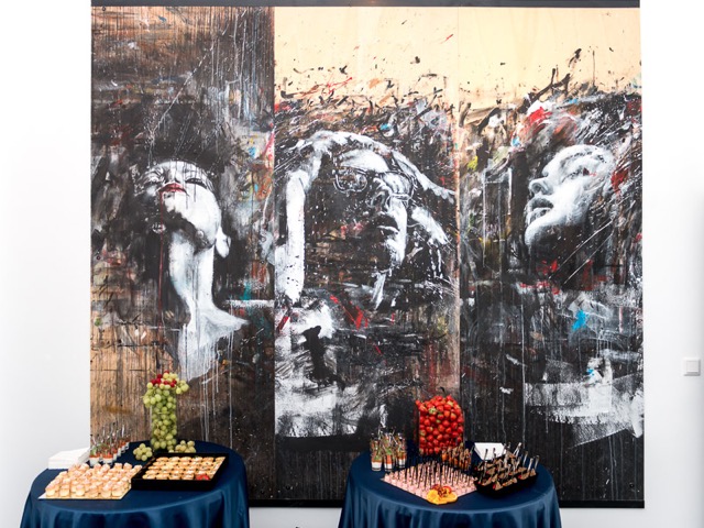 Impression Vernissage Ausstellung Viveka Assembergs und Lazzaro Fornoni