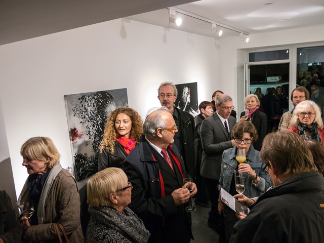 Impression Vernissage Ausstellung Viveka Assembergs und Lazzaro Fornoni