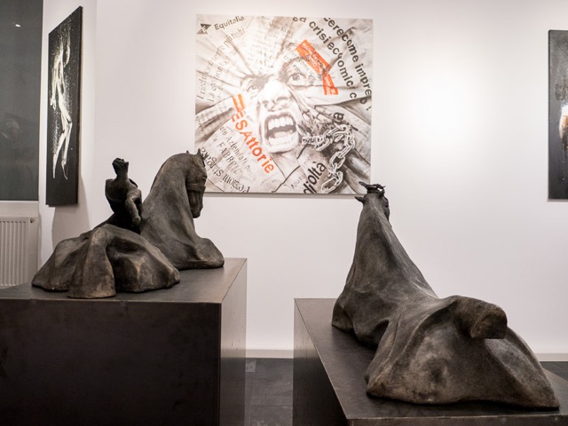 Impression Vernissage Ausstellung Viveka Assembergs und Lazzaro Fornoni