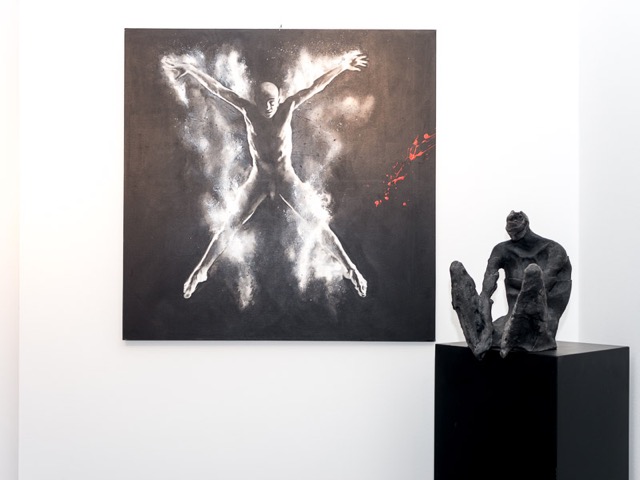 Impression Vernissage Ausstellung Viveka Assembergs und Lazzaro Fornoni