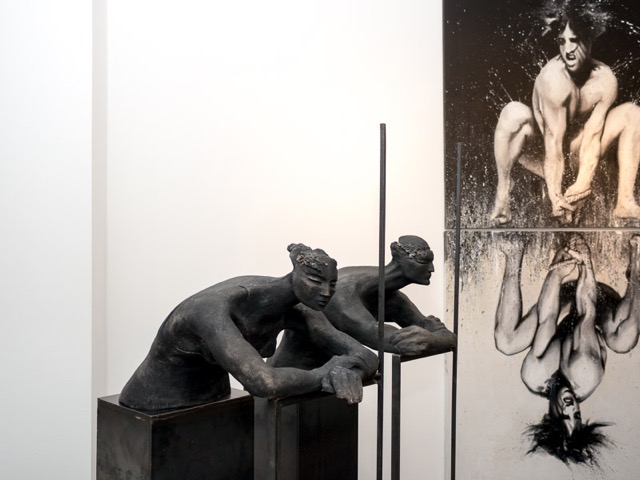Impression Vernissage Ausstellung Viveka Assembergs und Lazzaro Fornoni