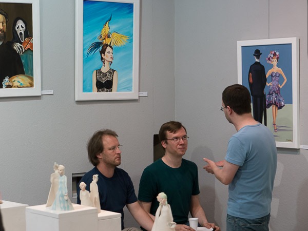Impression Vernissage Ausstellung Jessica Henkel und Bernd Schobeß