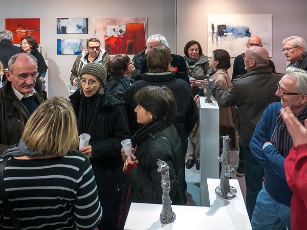 Impression Vernissage Ausstellung Christel Prümm und Helmut Hirte