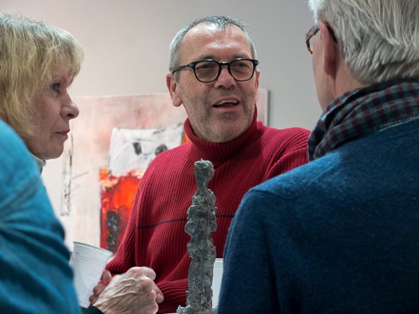 Impression Vernissage Ausstellung Christel Prümm und Helmut Hirte