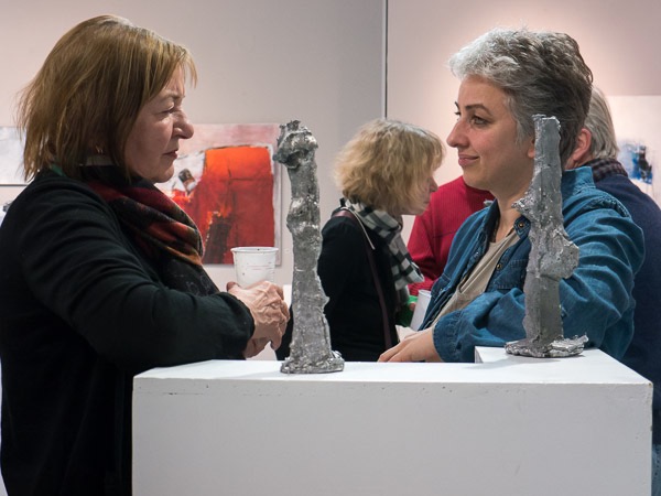 Impression Vernissage Ausstellung Christel Prümm und Helmut Hirte
