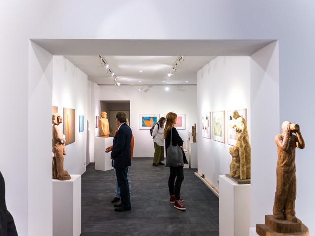 Impression Vernissage Ausstellung Roswitha Schaab und Stefan Kraft