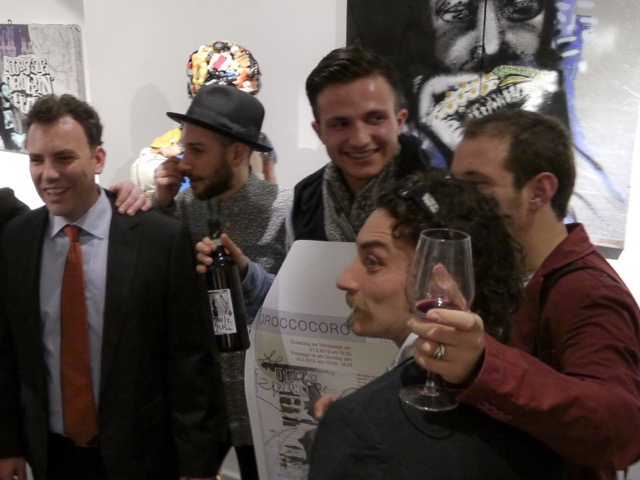 Impression Vernissage Ausstellung OROCCOCORO und Emanuele Moretti