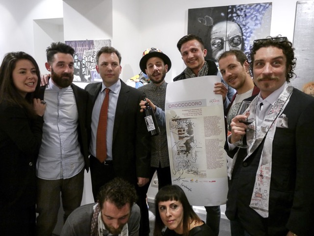 Impression Vernissage Ausstellung OROCCOCORO und Emanuele Moretti