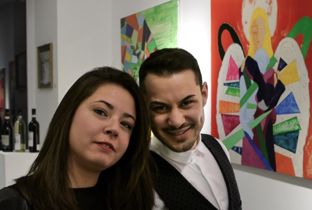 Impression Vernissage Ausstellung OROCCOCORO und Emanuele Moretti