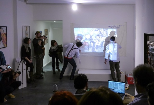 Impression Vernissage Ausstellung OROCCOCORO und Emanuele Moretti