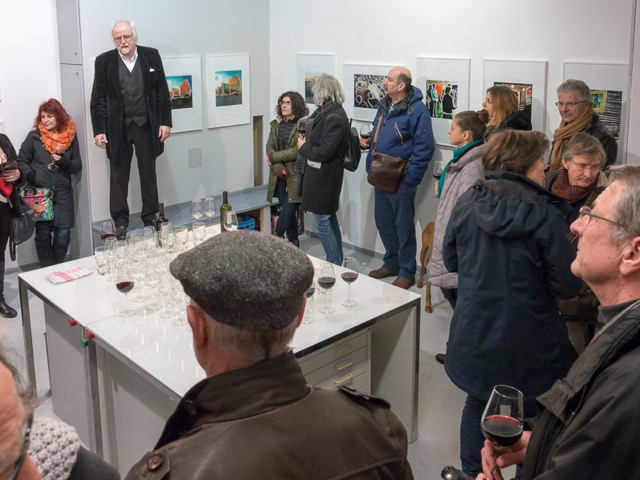 Impression Vernissage Ausstellung Hans Benesch · Übermalungen