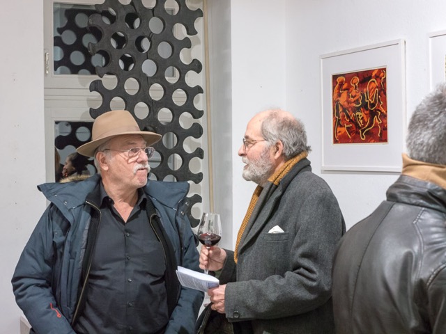 Impression Vernissage Ausstellung Hans Benesch · Übermalungen