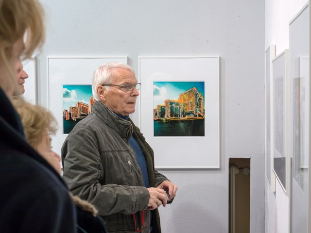 Impression Vernissage Ausstellung Hans Benesch · Übermalungen
