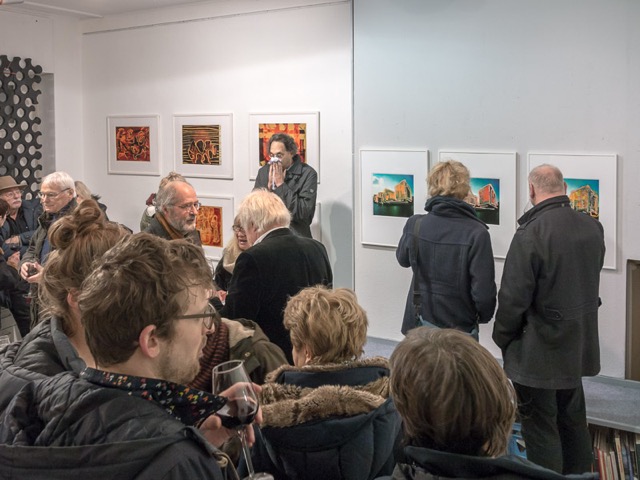 Impression Vernissage Ausstellung Hans Benesch · Übermalungen
