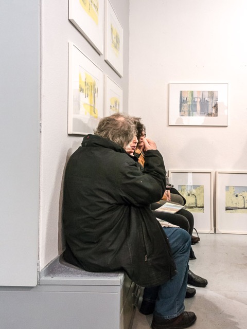 Impression Vernissage Ausstellung Hans Benesch · Übermalungen